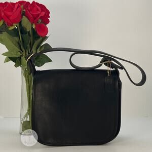 Vintage Coach RARE Classic Pouch 9170 Black NYC 1980's